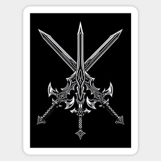 Crossed Swords Sticker